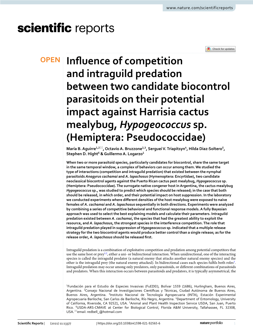 Influence of Competition and Intraguild Predation Between Two Candidate