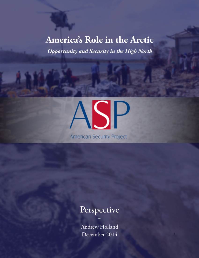 America's Role in the Arctic