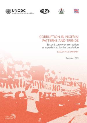 Corruption in Nigeria: Patterns and Trends