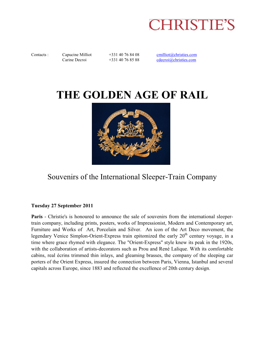 The Golden Age of Rail