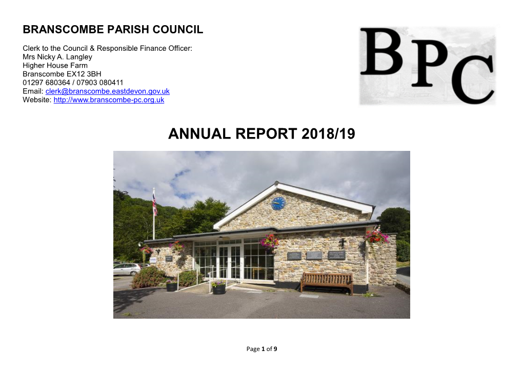 Annual Report 2018/19