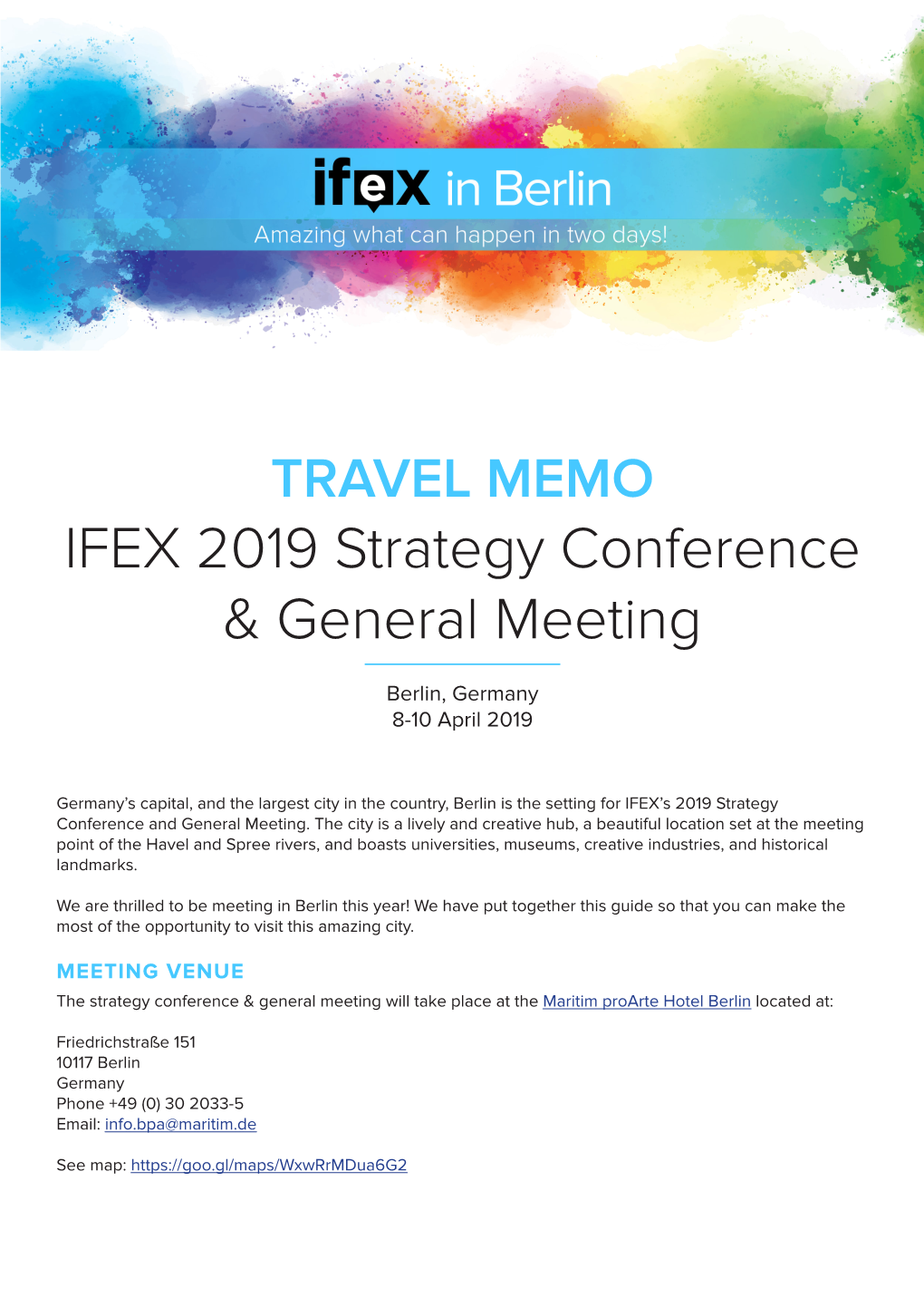 IFEX 2019 Strategy Conference & General Meeting