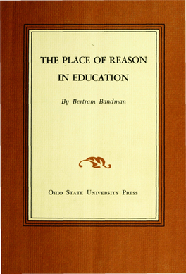 The Place of Reason in Education