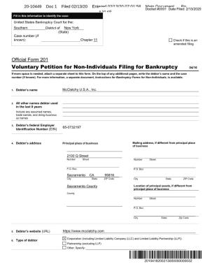 Voluntary Petition for Mcclatchy U.S.A., Inc