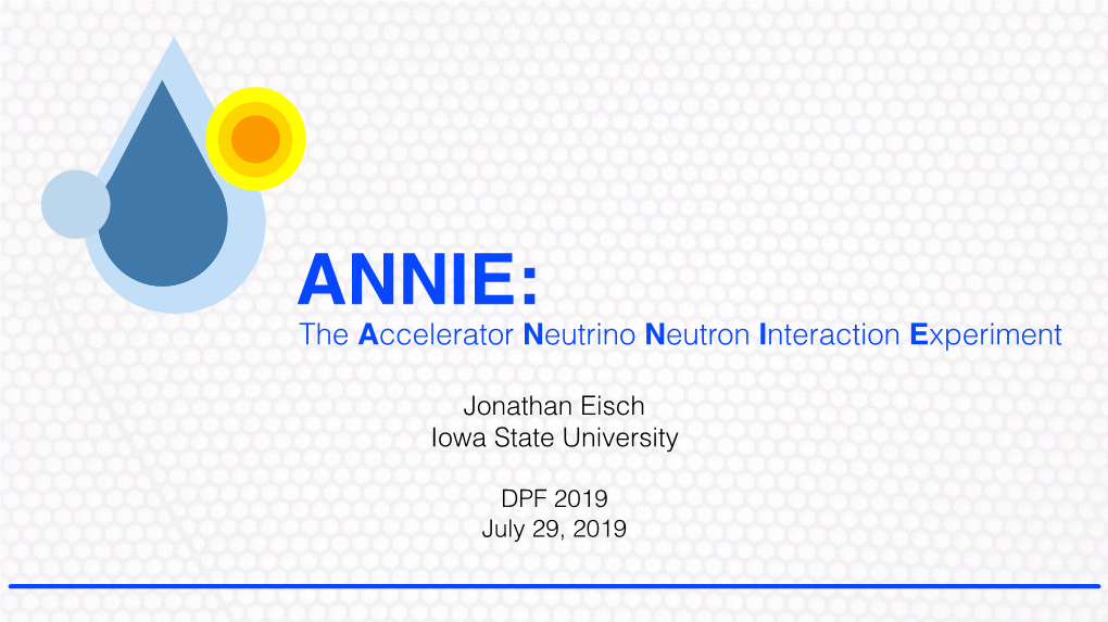 The Accelerator Neutrino Neutron Interaction Experiment