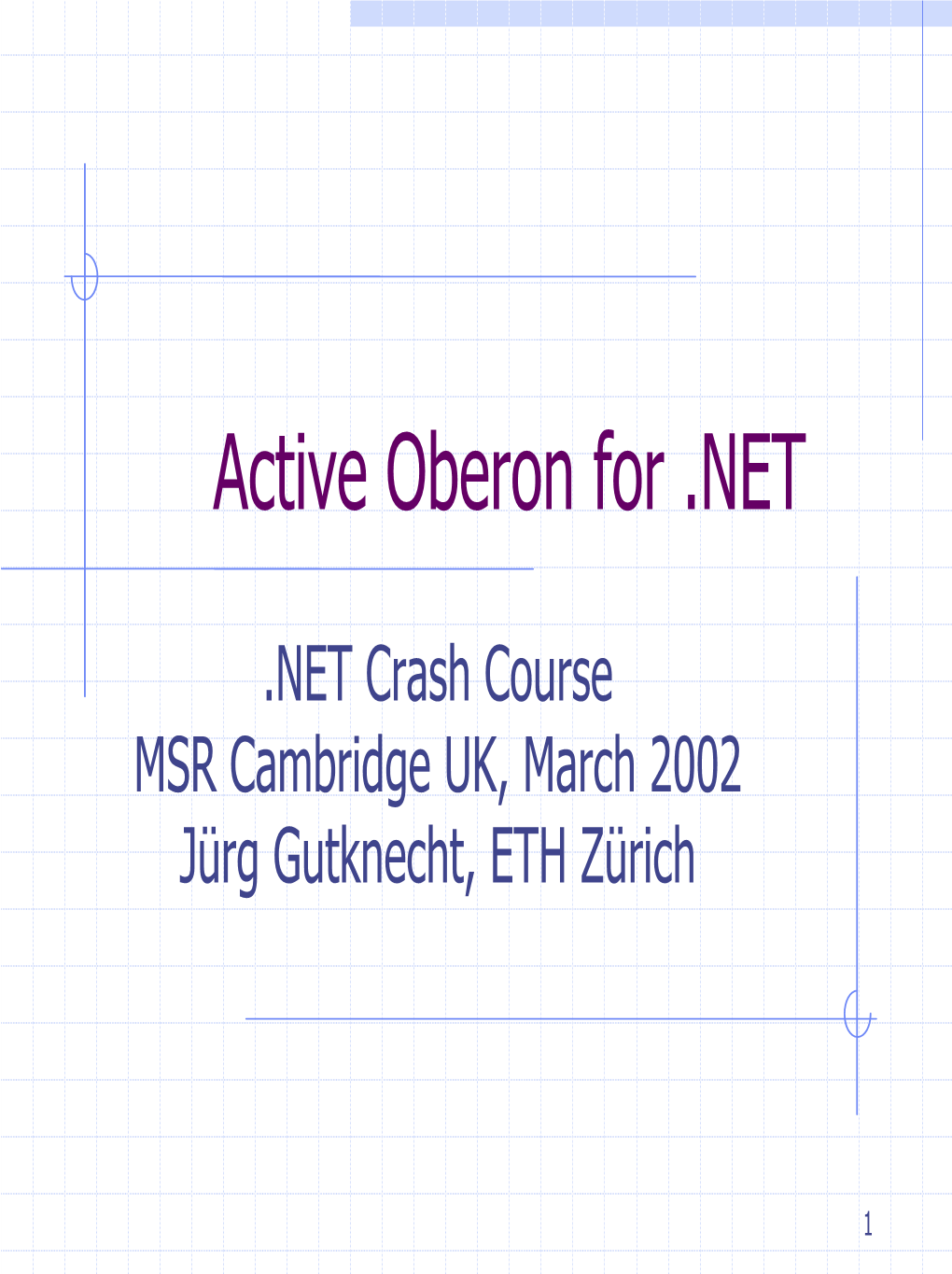 Active Oberon for .NET