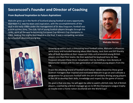 Soccerscool's Founder and Director of Coaching