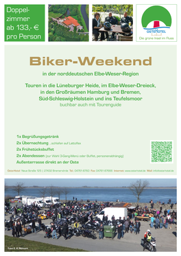 Biker-Weekend in Der Norddeutschen Elbe-Weser-Region