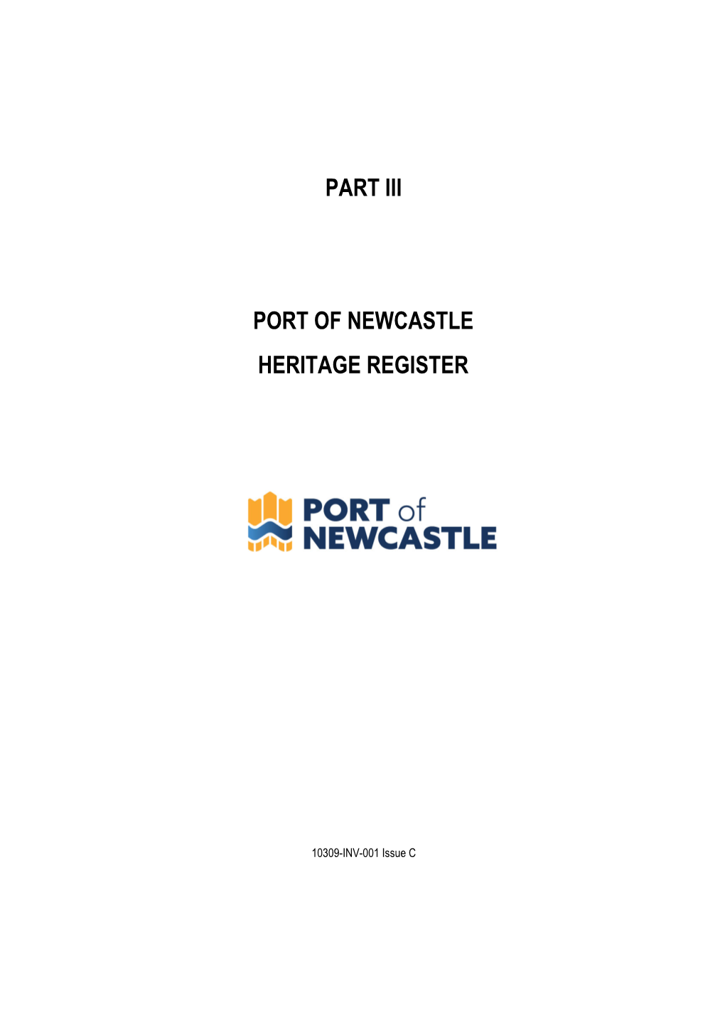 Part Iii Port of Newcastle Heritage Register