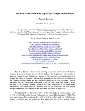The Bohr and Einstein Debate: Copenhagen Interpretation Challenged