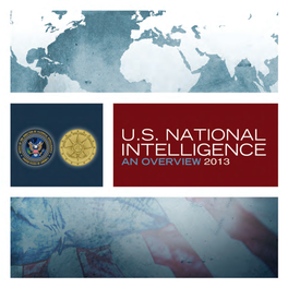 U.S. National Intelligence: an Overview 2013