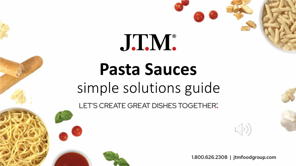 Pasta Sauces