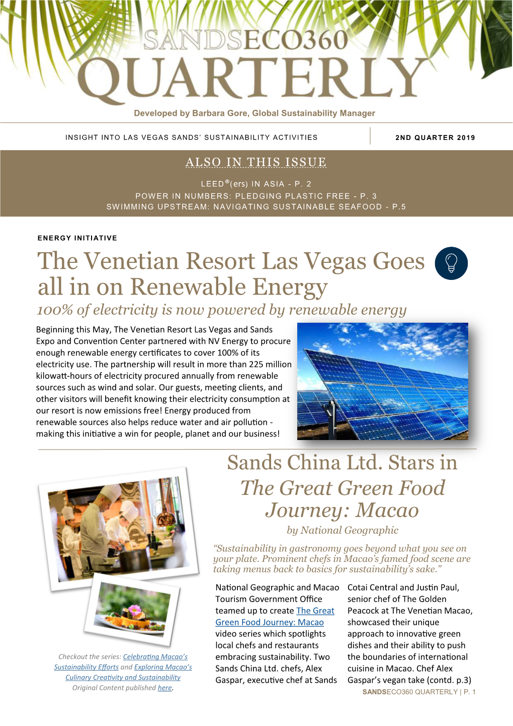 The Venetian Resort Las Vegas Goes All in on Renewable Energy