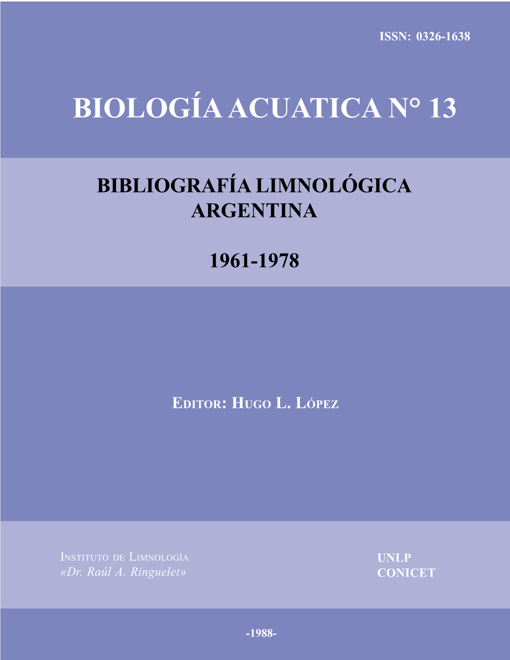 Biología Acuatica N° 13