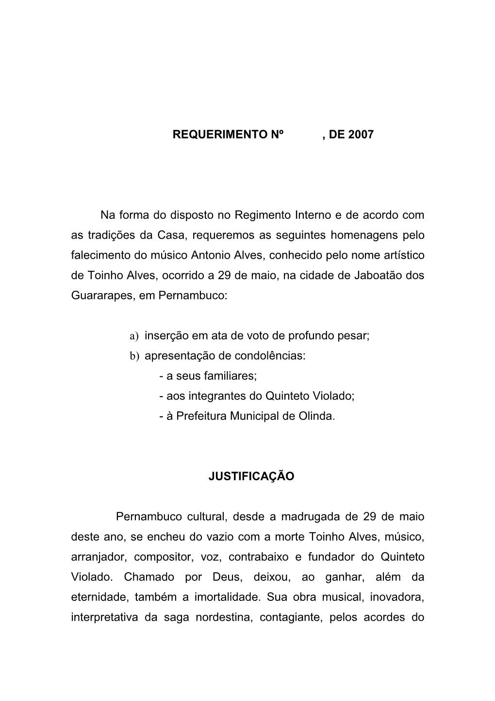 Senhor Presidente Do Senador