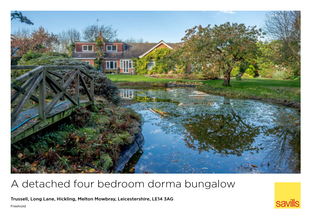 A Detached Four Bedroom Dorma Bungalow