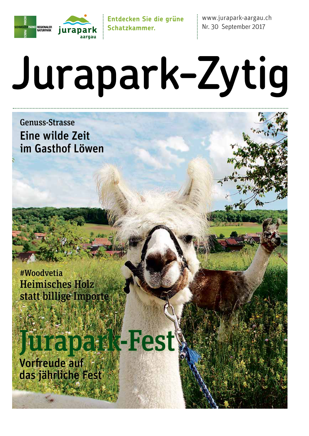 Jurapark-Zytig Nr. 30 September 2017 Jurapark Aargau