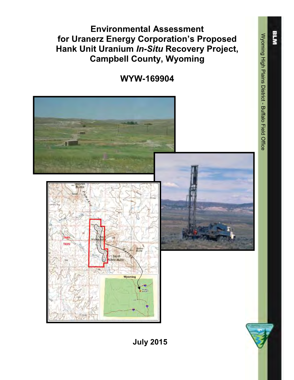 Environmental Assessment for Uranerz Energy Corporation's