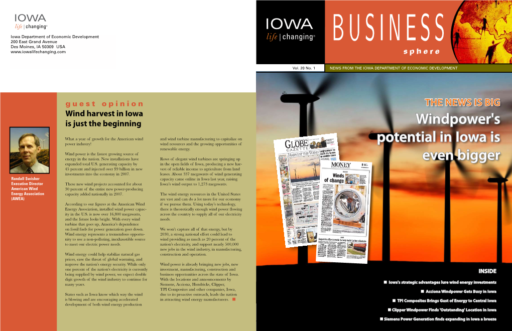 Windpower's Potential in Iowa Is Even Bigger