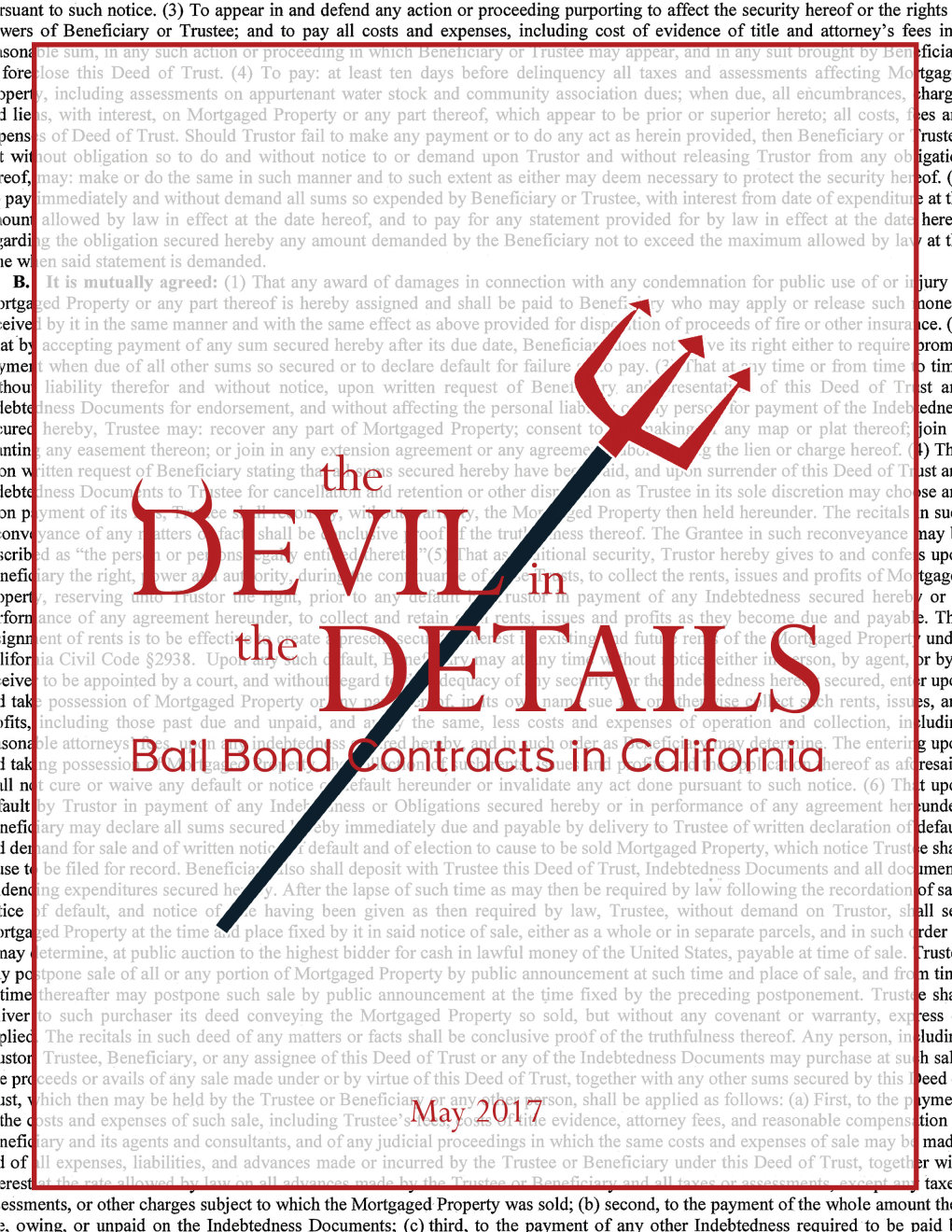 Bail Bond Contracts in California