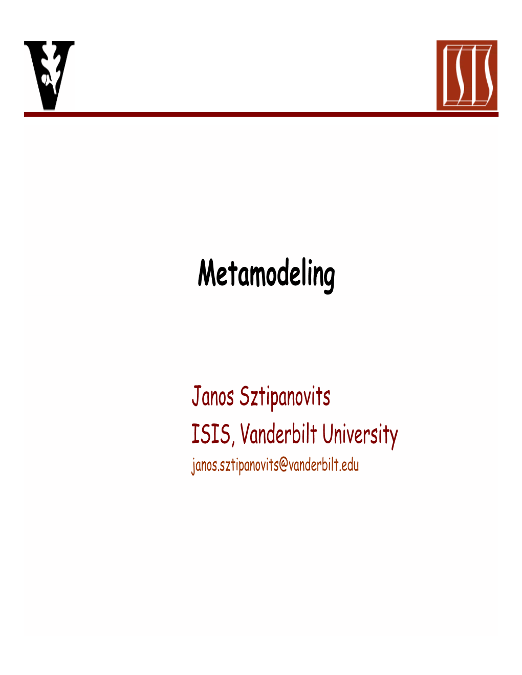 Metamodeling