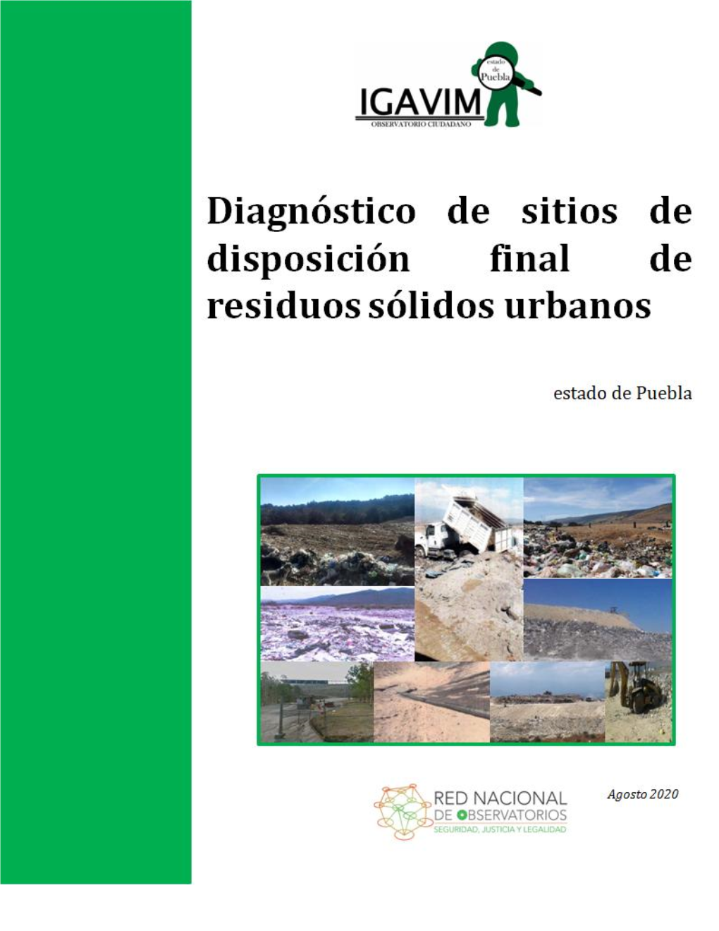 Diagnóstico De Sitios De Disposición Final De Residuos Sólidos Urbanos