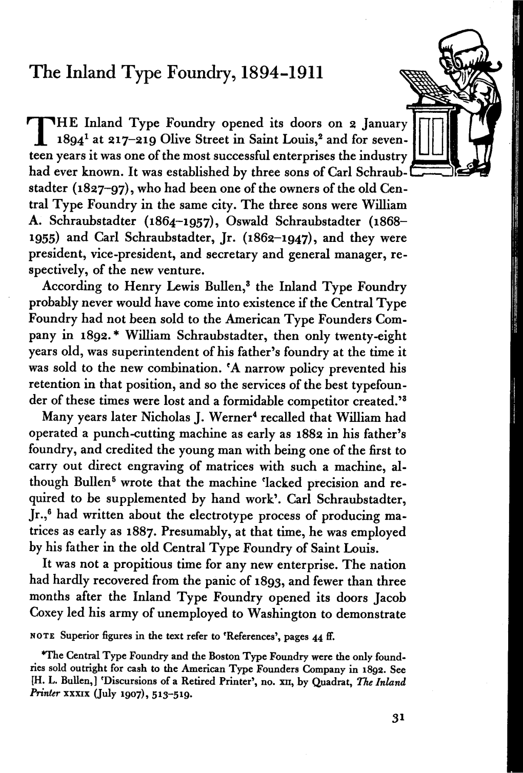 The Inland Type Foundry, 1894-1911