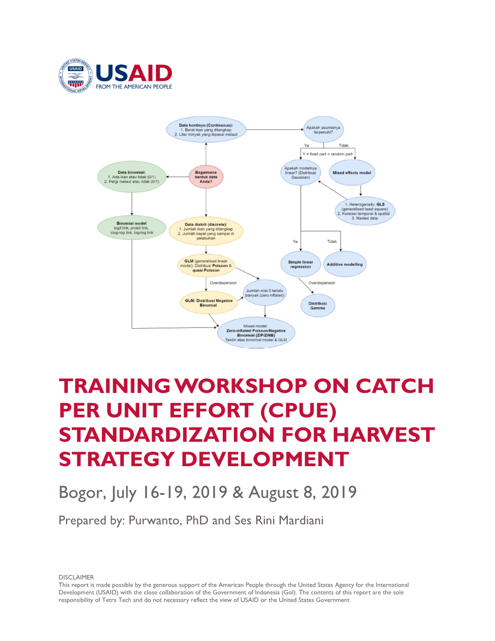 Training Workshop on Catch Per Unit Effort (Cpue) Standardization for Harvest Strategy Development