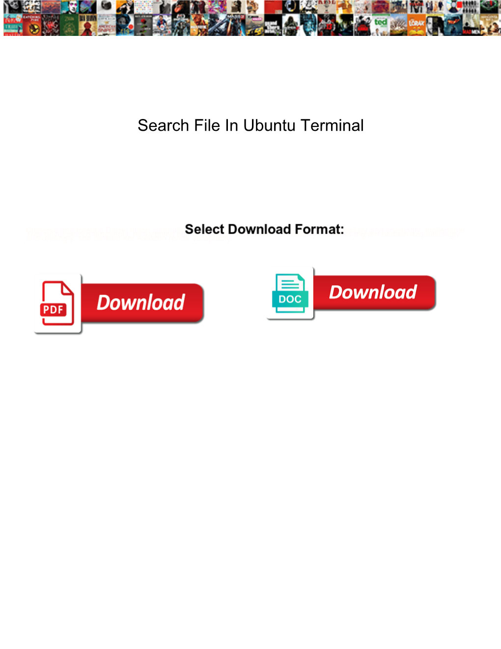Search File in Ubuntu Terminal