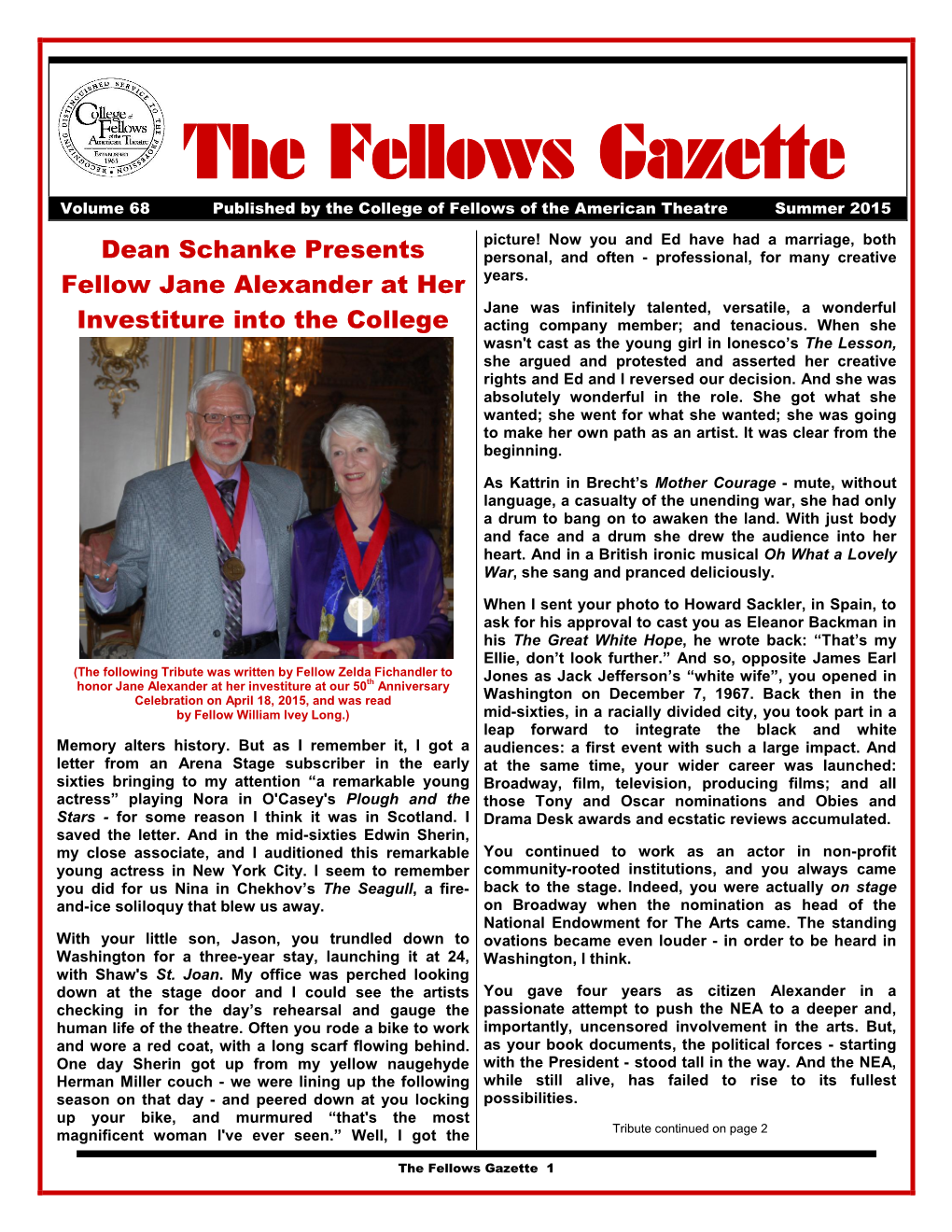 The Fellows Gazette