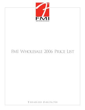 FMI Wholesale 2006 Price List