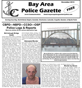 Bay Area Police Gazette November 2014, Page 2