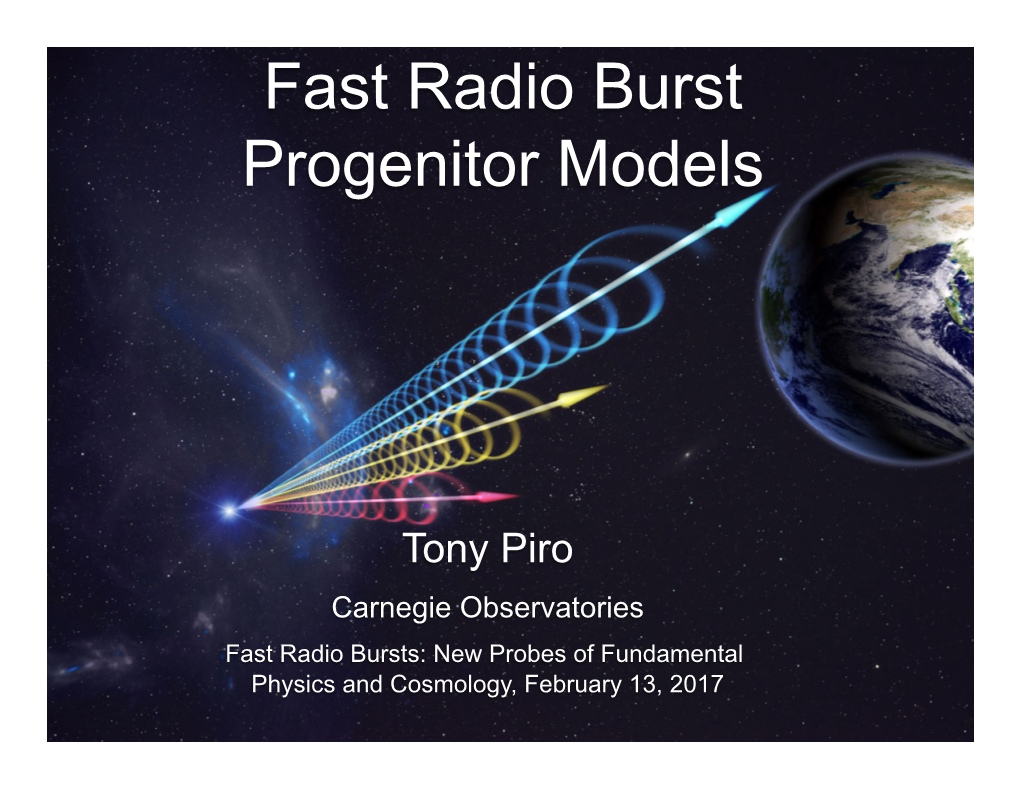 Fast Radio Burst Progenitor Models