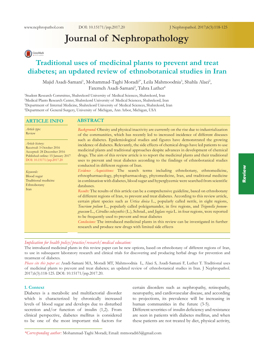 Journal of Nephropathology