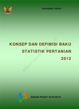 Konsep Dan Definisi Statistik Pertanian