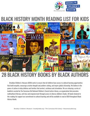 Black History Reading List Learn More
