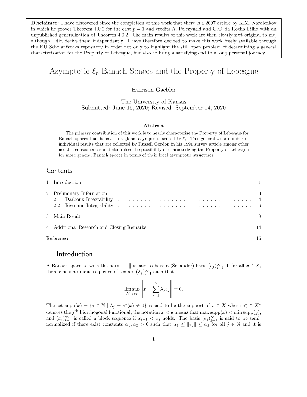 Asymptotic-Lp Banach Spaces and the Property of Lebesgue