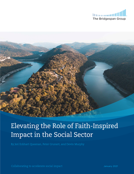 Elevating the Role of Faith-Inspired Impact in the Social Sector
