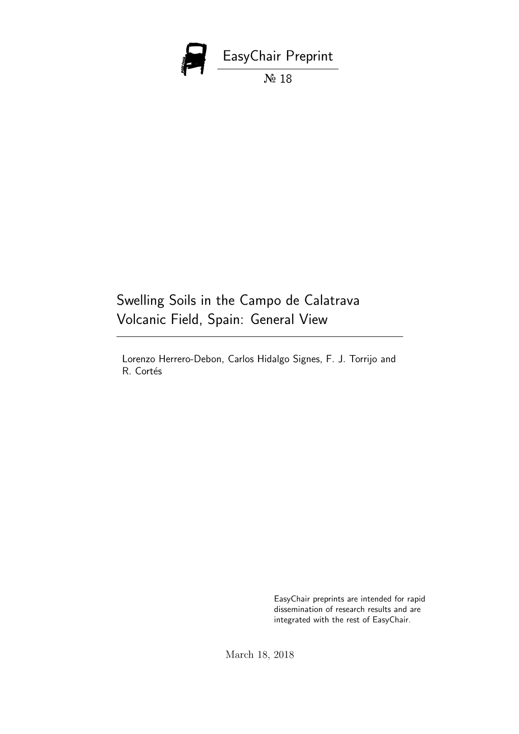 Swelling Soils in the Campo De Calatrava Volcanic Field, Spain: General View