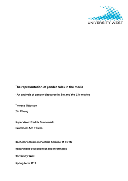 The Representation of Gender Roles in the Media