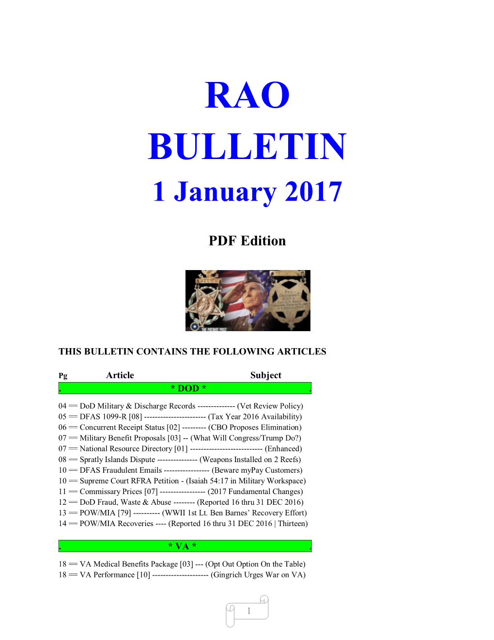 Bulletin 170101 (PDF Edition)