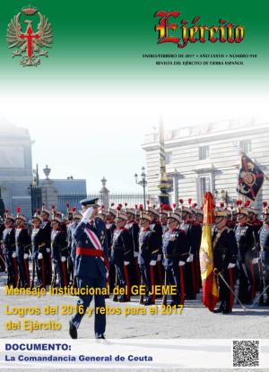 Revista Ejército Nº 910 Enero-Febrero 2017