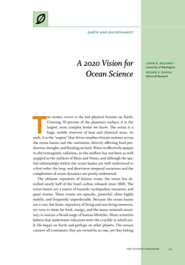 A 2020 Vision for Ocean Science