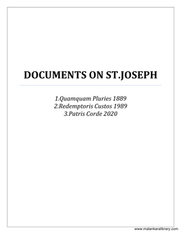 Documents on St.Joseph