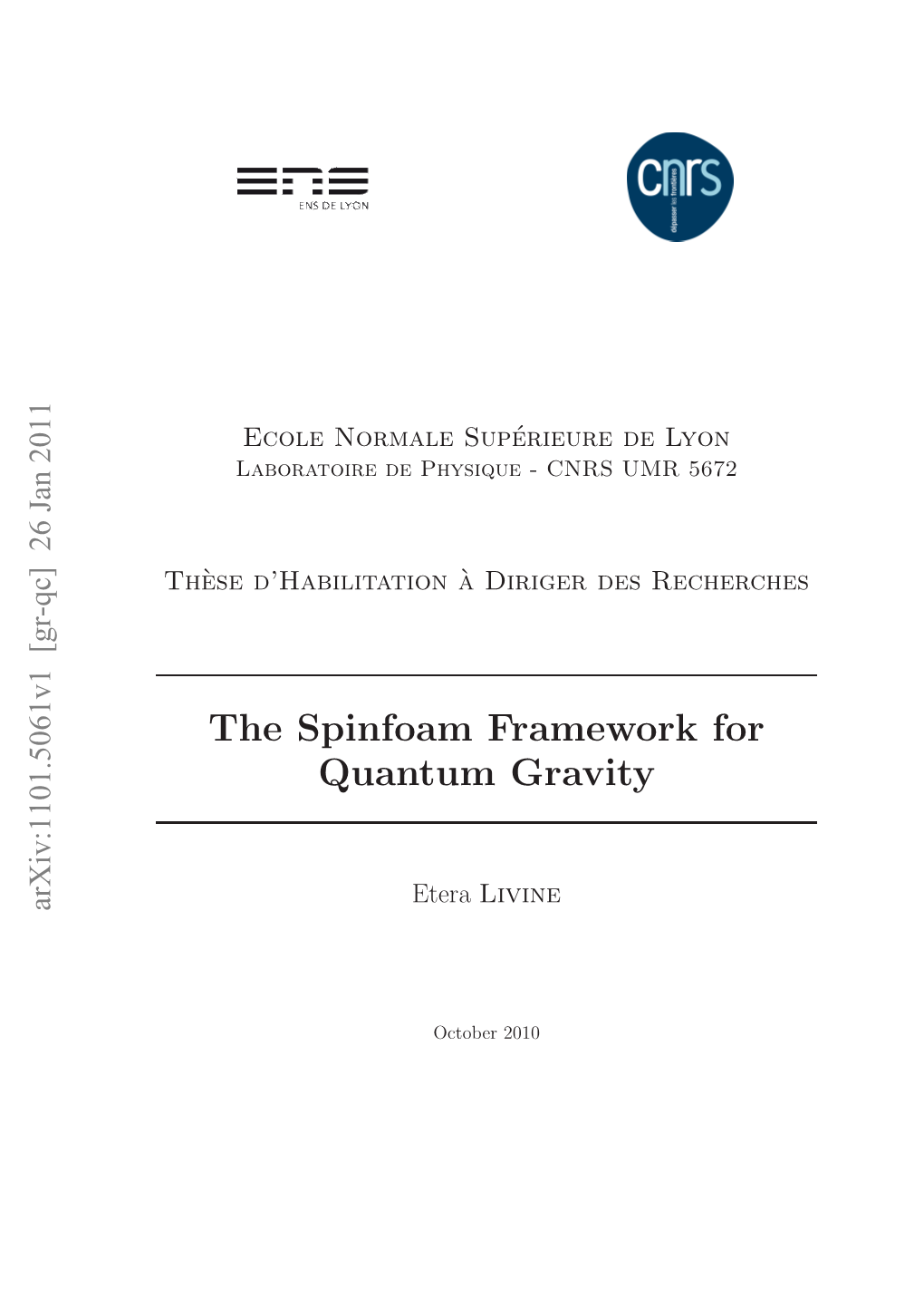 The Spinfoam Framework for Quantum Gravity