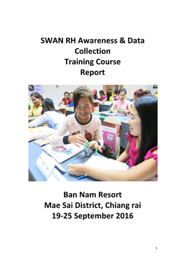 SWAN Awareness Training Report September 2016