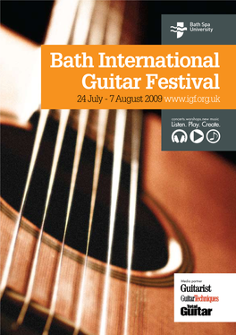 Bath International Guitar Festival 24 July - 7 August 2009