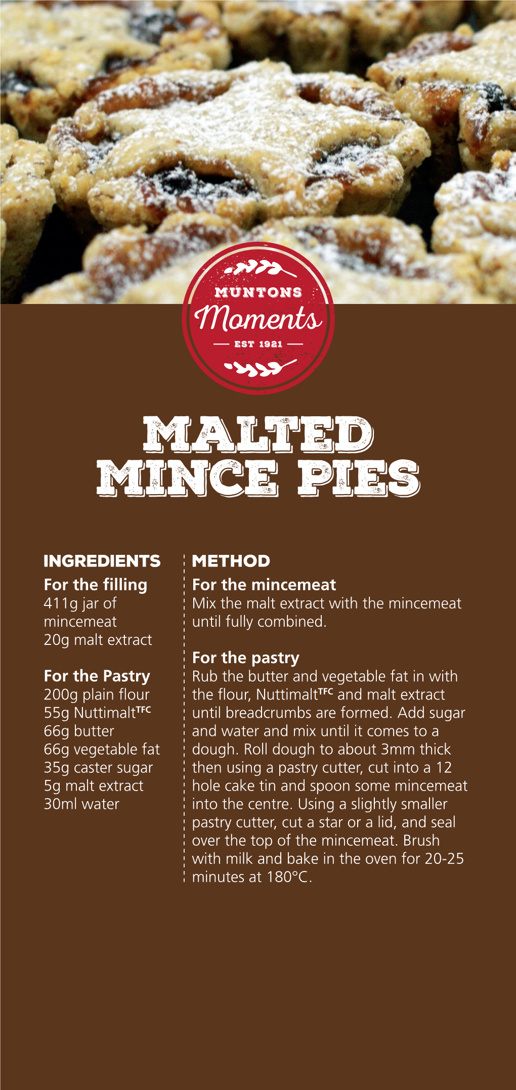 Malted Mince Pies