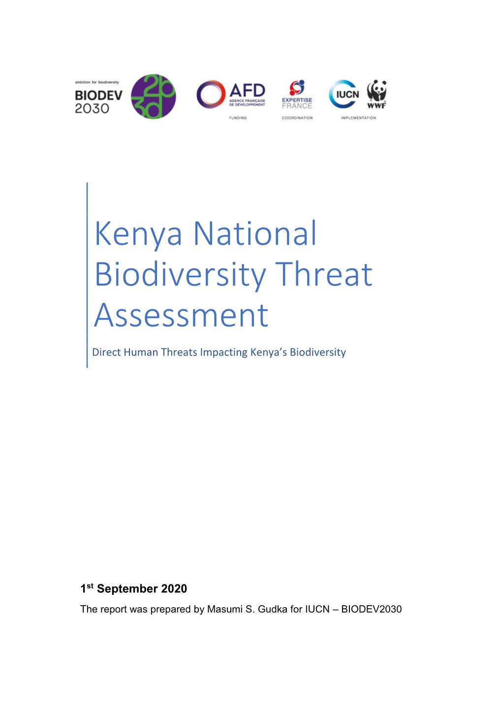 Kenya National Biodiversity Threat Assessment