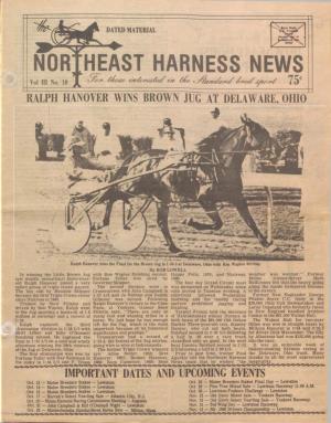 Northeast Harness News, October 1983